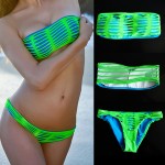 neon renk yesil bikini