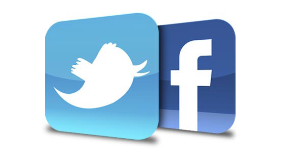 twitter facebook