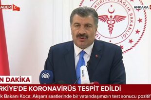 turkiyede koronavirus tespit edildi