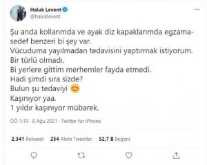 haluk levent bu kez kendisi icin yardim istedi