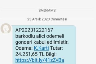 weaccept alici odemeli gonderi kabul edilmistir mesaji nedir